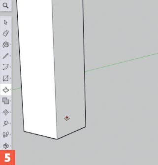 3d suunnitteluohjelma: Neliöstä tulee tolppa. 3d suunnitteluohjelma: Neliöstä tulee tolppa.